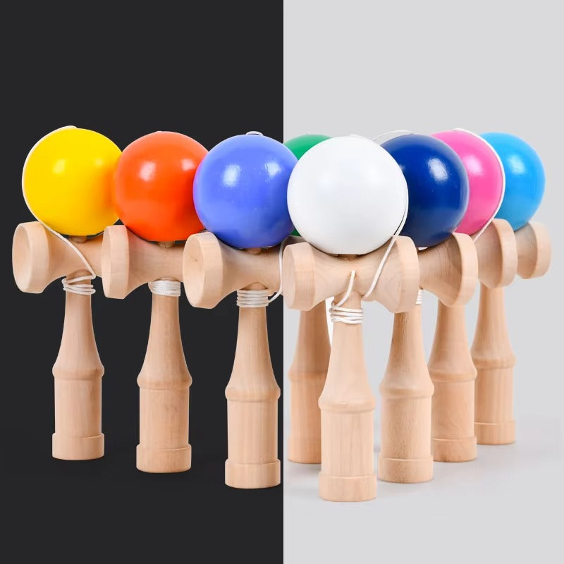 Wholesale Factory Mini Kendama – Colorful Wooden Toy (5-7 Years), Various Colors by Krom Jumbo Wood