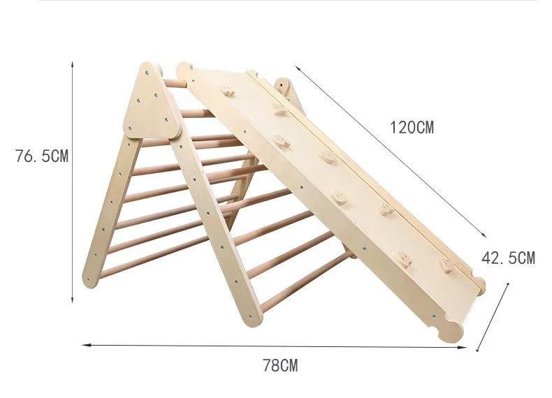 Baby Triangle Frame – INS Climbing Frame, Slide, Indoor Wooden Training Toy