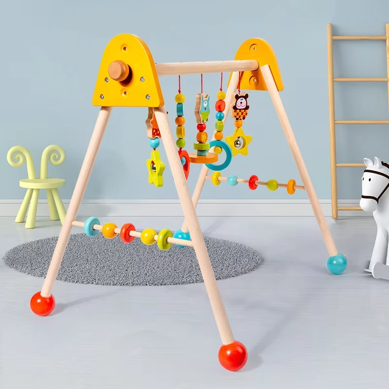 Comfort Wooden Fitness Tripod Climbing Frame – Indoor Educational Toy for 0-3 Year Olds