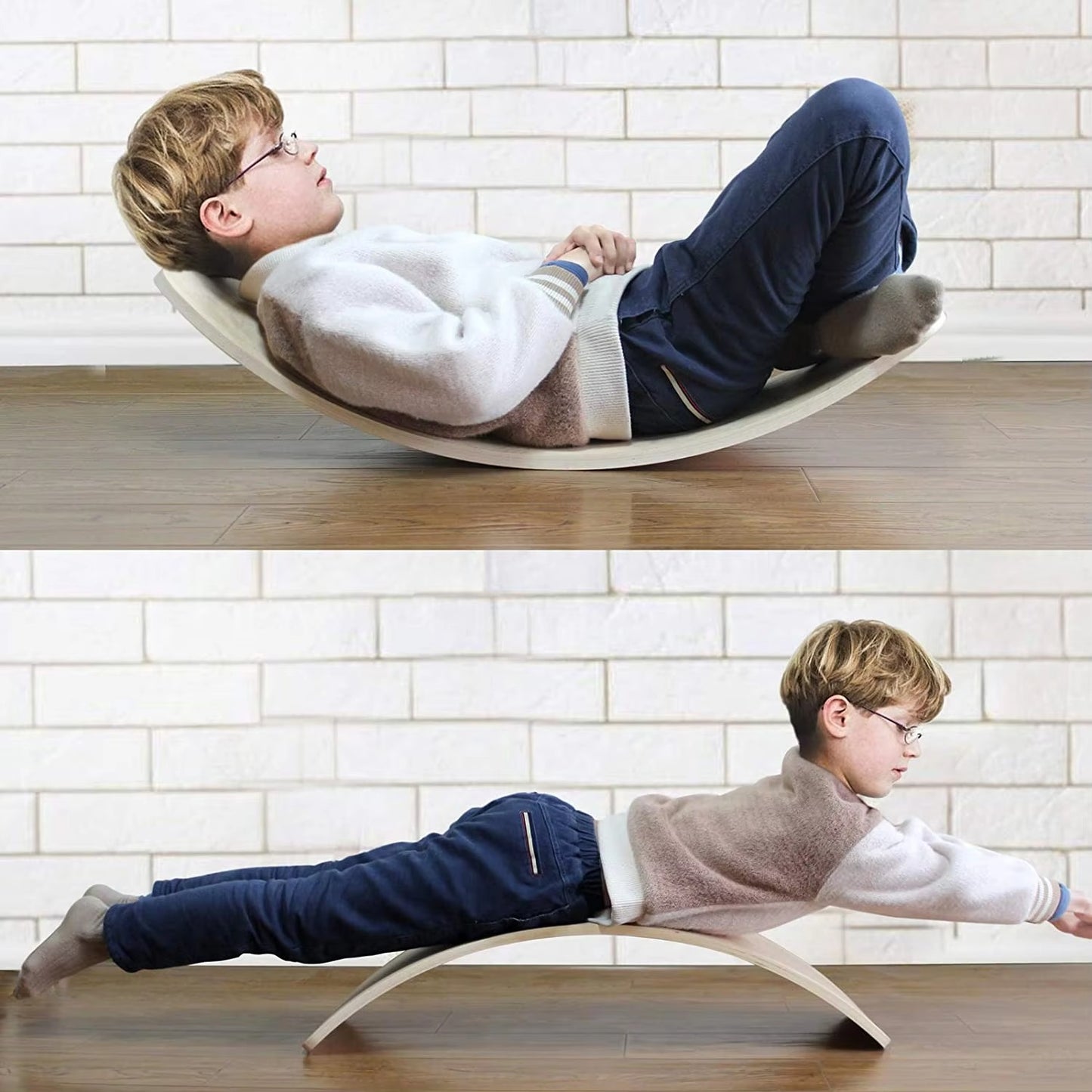 Hot Selling Eco-Friendly Colorful Balance Seesaw – Curvy Training Board for Kids' Sensory & Body Exercise