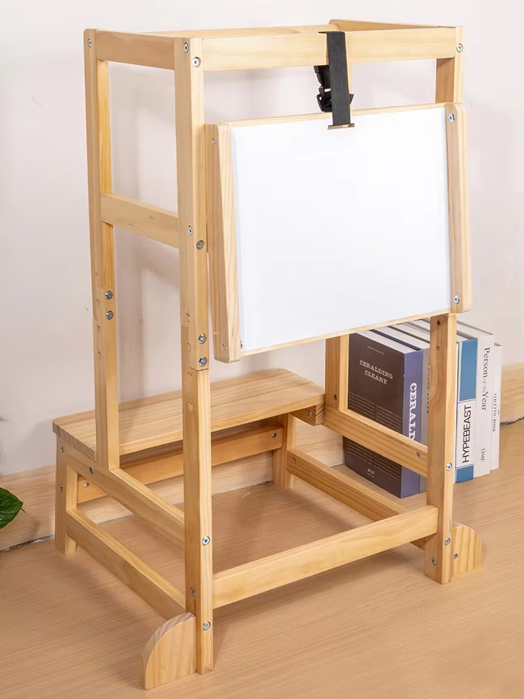 2025 High-Quality Safety Adjustable Kitchen Step Stool – Montessori Helper Toddler Tower
