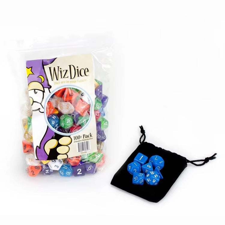 Colorful Polyhedral Wooden Metal Dice Set – Tabletop Game, Craft Decor & Entertainment