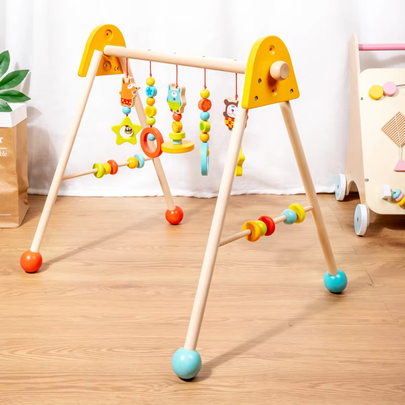 Comfort Wooden Fitness Tripod Climbing Frame – Indoor Educational Toy for 0-3 Year Olds