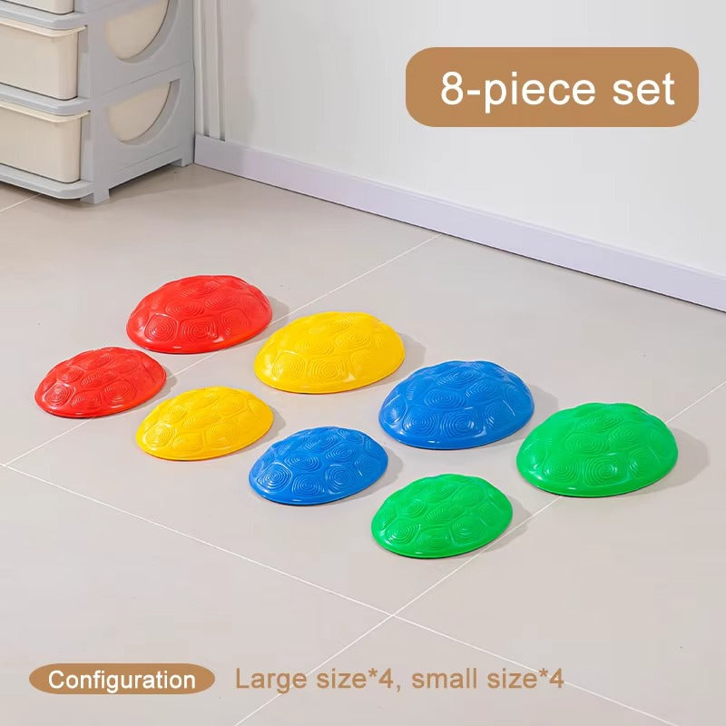 Turtle Steps Balance Stepping Stones – Obstacle Course Game for Kids & Family, Indoor/Outdoor Sensory Play