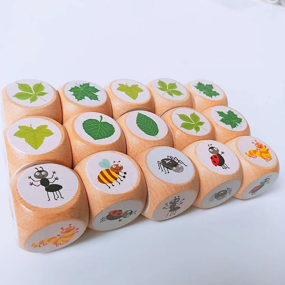 Wood Dice – Blank/Printed/Engraved, 6-Sided, Kid Entertainment Game