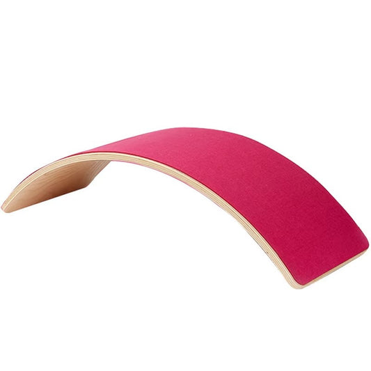 LM Kids Custom Curvy Wooden Wobble Board – Montessori Rocker, Balance Board for Kids' Yoga & Fitness