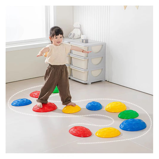 Turtle Steps Balance Stepping Stones – Obstacle Course Game for Kids & Family, Indoor/Outdoor Sensory Play