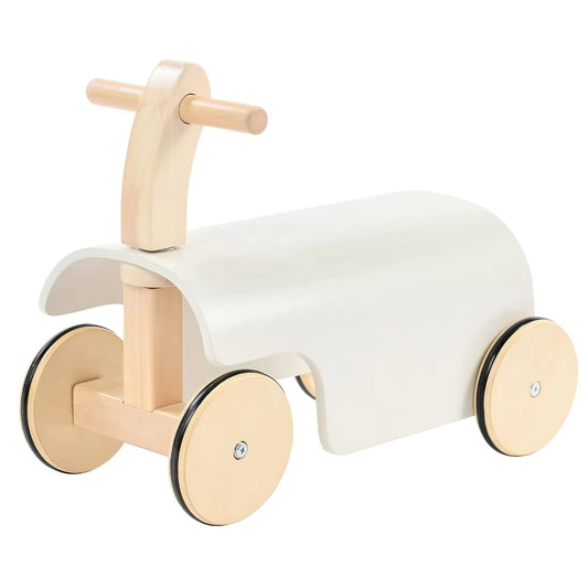 Baby Wooden 2-in-1 Saddle Balance Push Walker – Kids' Balance Bike & Ride-On Toy with Wheels