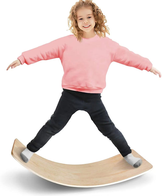Hot Selling Eco-Friendly Colorful Balance Seesaw – Curvy Training Board for Kids' Sensory & Body Exercise