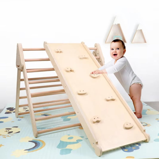 Baby Triangle Frame – INS Climbing Frame, Slide, Indoor Wooden Training Toy