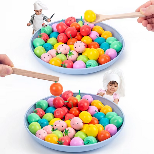 Wholesale Wooden Play House Fruit Sorting Tray – Baby & Kids' Early Education Cognitive Toy