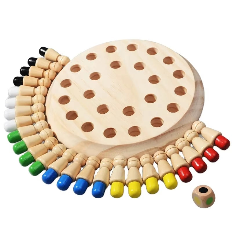 Customizable Educational Building Blocks Memory Chess – Children's Logical Thinking & Fine Motor Skills