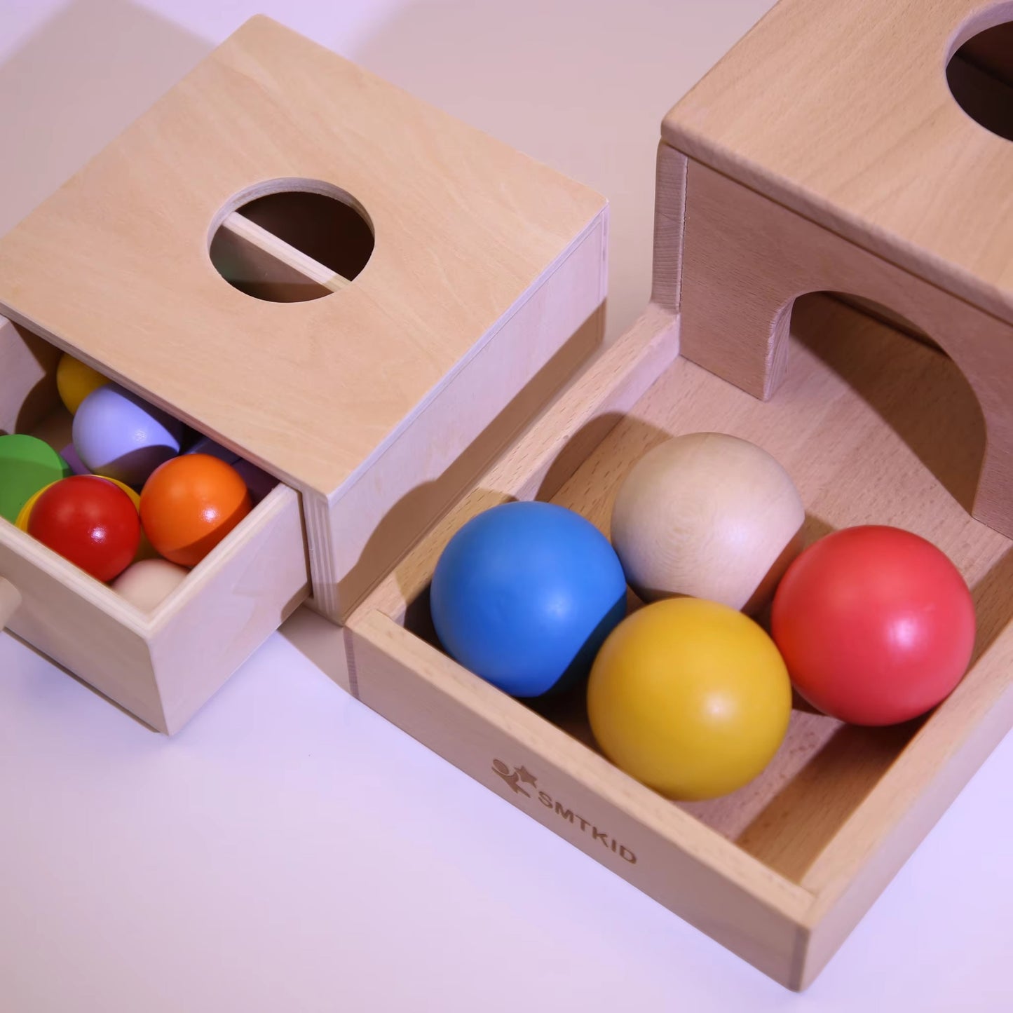 Love Play Kits – Wooden Montessori Educational Toy, Object Permanence Box for Infant Kids
