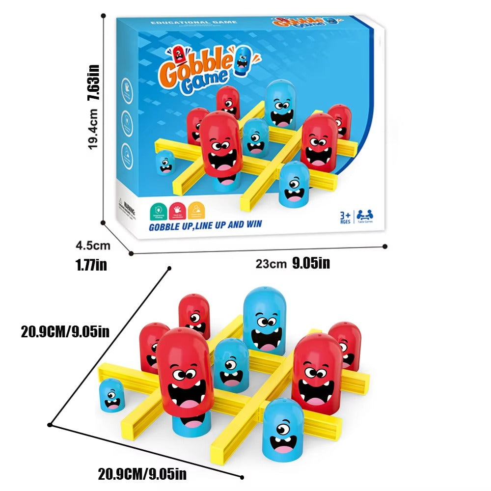 Intellect Wooden Tic Tac Toe – Unisex Educational Toy, Kids' Wisdom Battle Table Game
