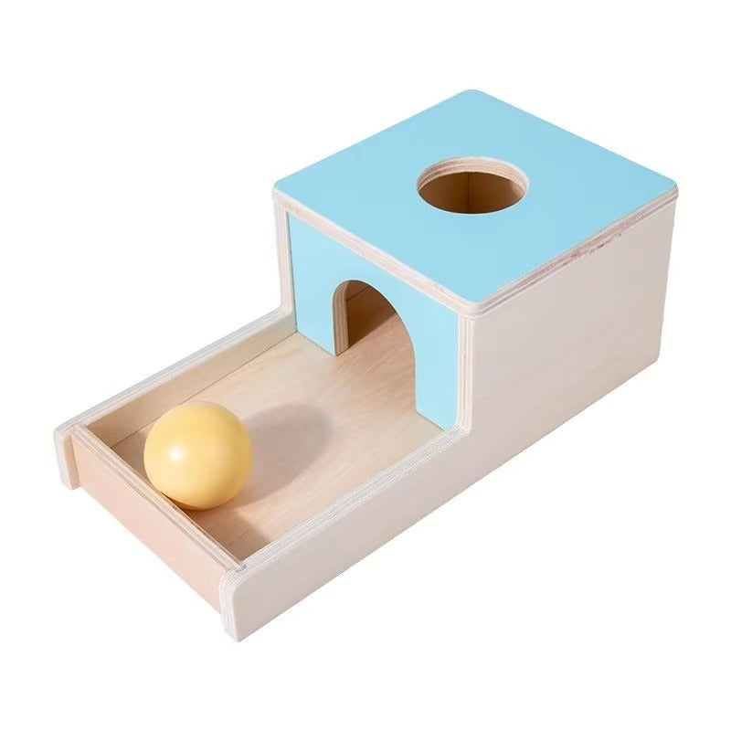 Love Play Kits – Wooden Montessori Educational Toy, Object Permanence Box for Infant Kids
