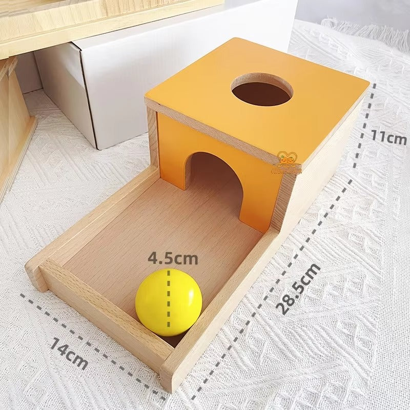 Love Play Kits – Wooden Montessori Educational Toy, Object Permanence Box for Infant Kids