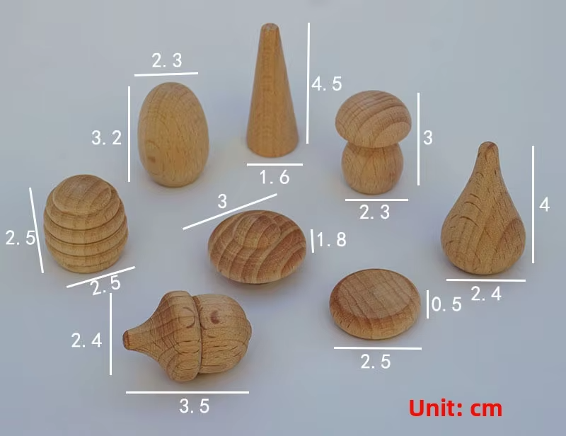 Ins Kindergarten Open Teaching Aids – Beech Log Blocks, DIY Graffiti Set, Small Open Toys